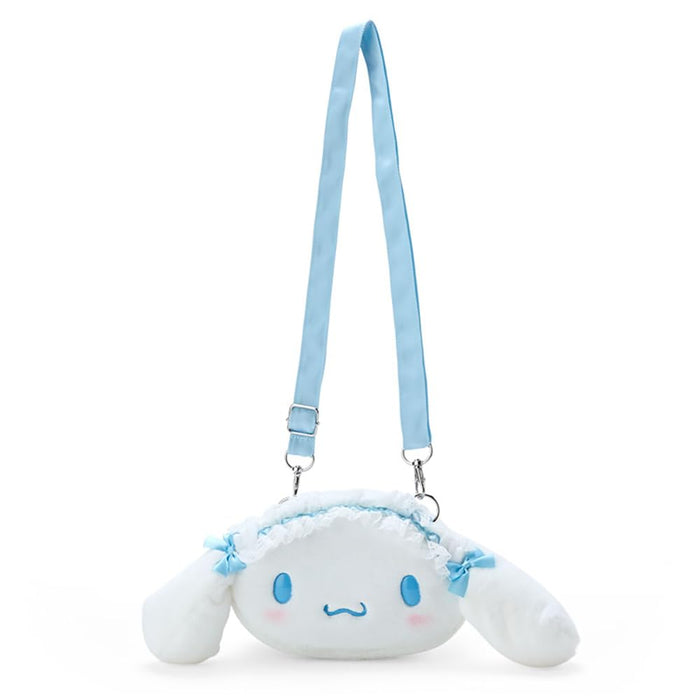 Sanrio Cinnamoroll Pochette in Gesichtsform, Hellblau, 12,8 x 29,4 x 7,5 cm