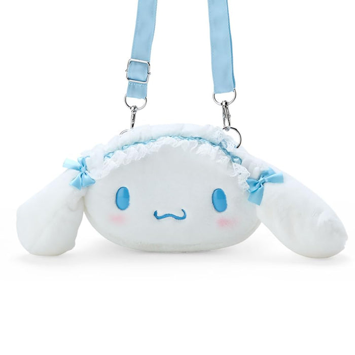 Sanrio Cinnamoroll Pochette in Gesichtsform, Hellblau, 12,8 x 29,4 x 7,5 cm