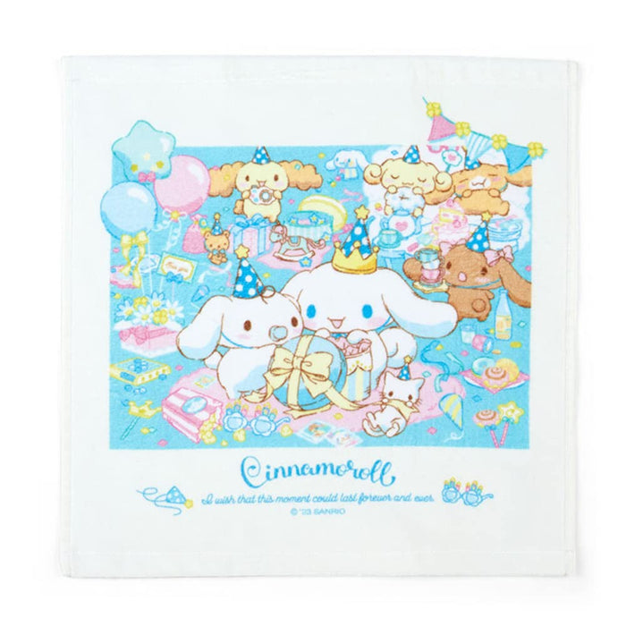 Serviette à main Sanrio Cinnamoroll After Party 965669 Peluche douce 100 % coton