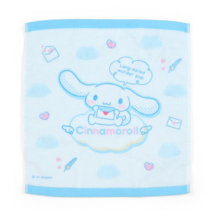 Serviette de toilette Sanrio Cinnamoroll 36x34cm en coton doux avec motif de personnage