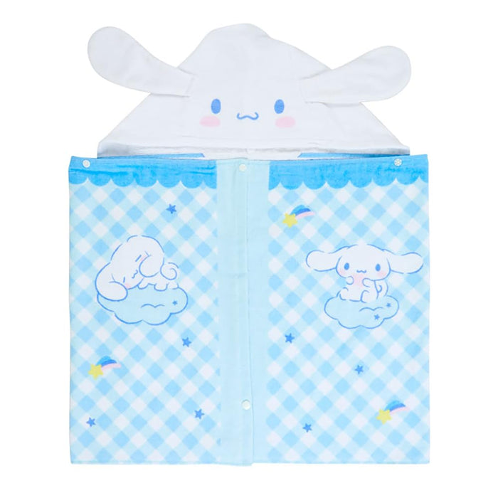 Serviette à capuche Sanrio Cinnamoroll 75x120cm pour enfants - Douce et absorbante