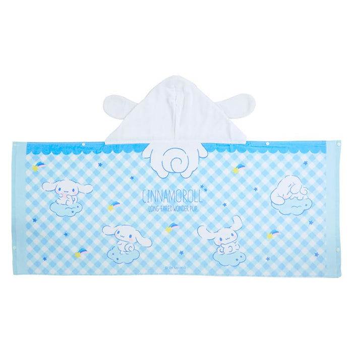 Serviette à capuche Sanrio Cinnamoroll 75x120cm pour enfants - Douce et absorbante