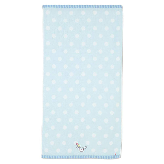 Serviette de bain Imabari à pois Sanrio Cinnamoroll 100 % coton de qualité supérieure