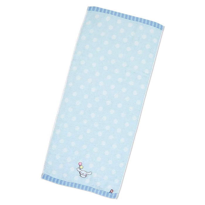 Serviette de toilette Imabari Cinnamoroll de Sanrio, motif à pois, douce et absorbante