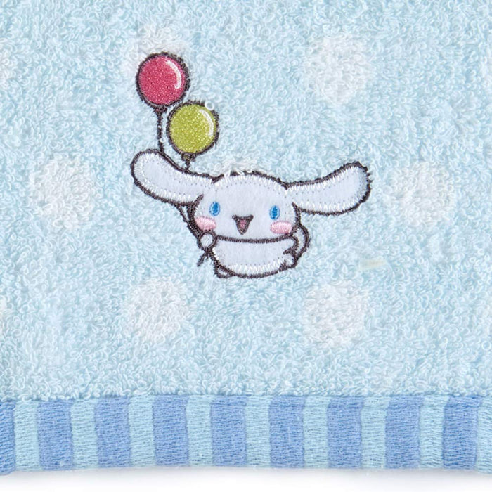 Serviette de toilette Imabari Cinnamoroll de Sanrio, motif à pois, douce et absorbante