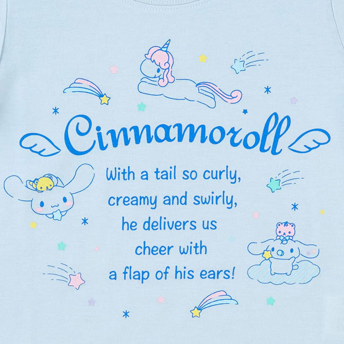 T-shirt Sanrio Cinnamoroll pour enfants Bleu 110 cm - Confortable et adorable