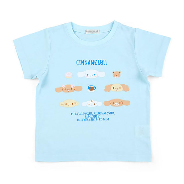 T-shirt à séchage rapide et évacuant l'humidité pour enfants Sanrio Cinnamoroll Bleu clair 130 cm