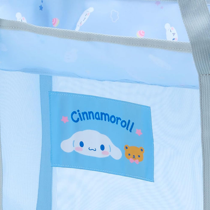 Grand étui de rangement en maille Sanrio Cinnamoroll 942391 Organisateur durable