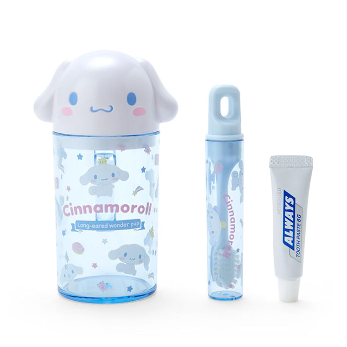 Coffret brosse à dents et gobelet Cinnamoroll de Sanrio - 12 x 7 x 5 cm