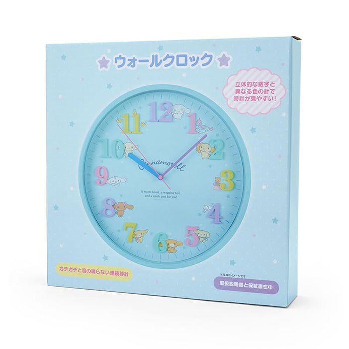 Sanrio Cinnamoroll Wall Clock 29.5 X 29.5 Cm Character Decor