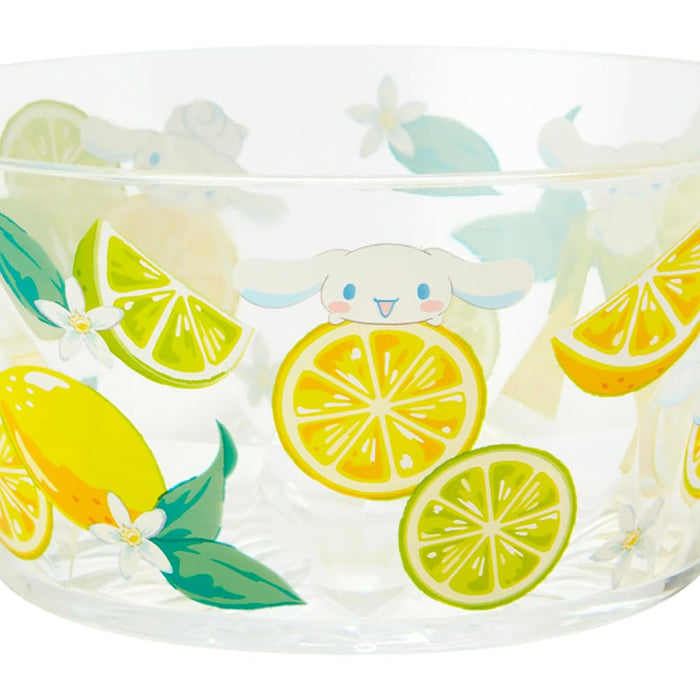 Sanrio Cinnamoroll Clear Bowl 6.2x13x13 Cm - Colorful Fruit Design