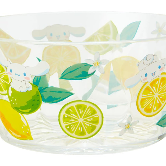 Sanrio Cinnamoroll Clear Bowl 6.2x13x13 Cm - Colorful Fruit Design