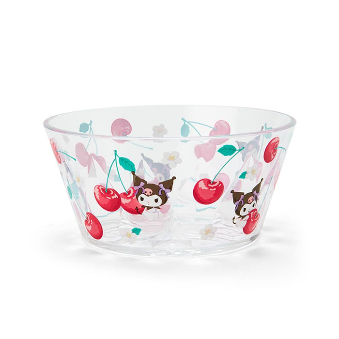 Bol transparent Sanrio Fruit coloré Kuromi 6,2 x 13 x 13 cm - Design de personnage mignon