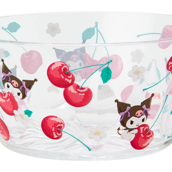 Sanrio Klare Schale Buntes Obst Kuromi 6,2x13x13cm - Süßes Charakterdesign