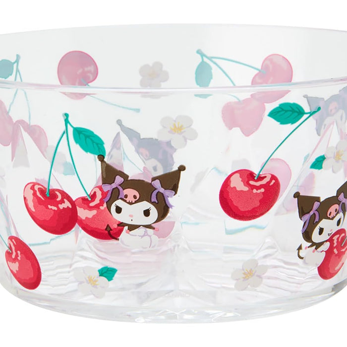 Sanrio Clear Bowl Colorful Fruit Kuromi 6.2x13x13cm - Cute Character Design