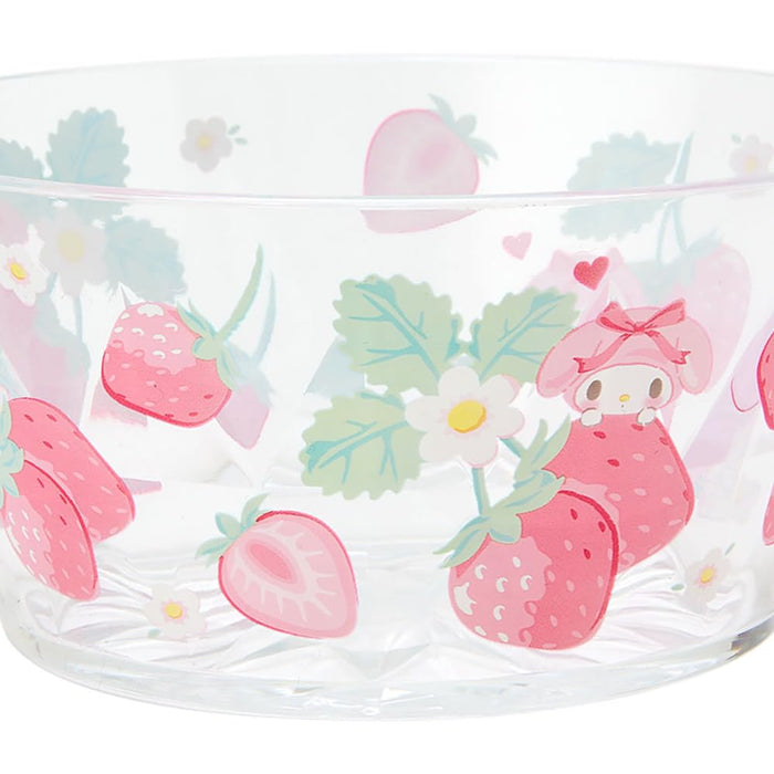 Bol transparent Sanrio Fruit coloré My Melody 6,2x13x13cm Personnage 115851