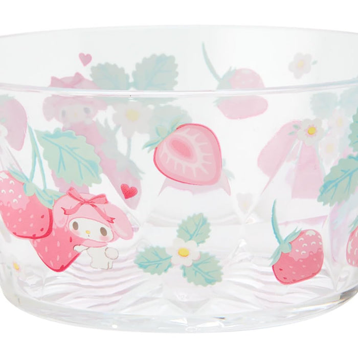 Bol transparent Sanrio Fruit coloré My Melody 6,2x13x13cm Personnage 115851