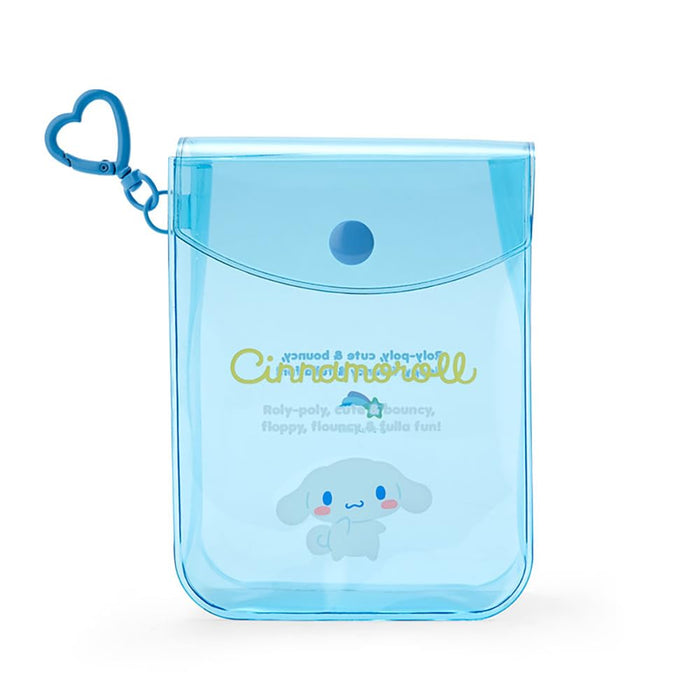 Sanrio Clear Mini Pouch Cinnamoroll 13x10x4 cm - Cute Character Bag