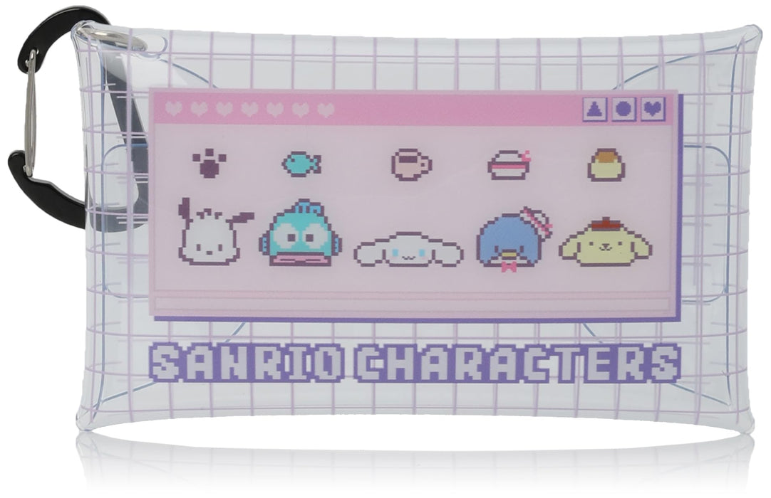 Sanrio Clear Multi-Case Größe S mit Karabiner für Schlüssel, Münzen, Kopfhörer und mehr