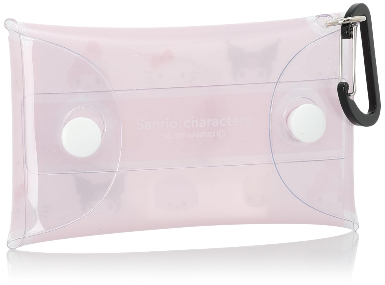 Sanrio Clear Multi-Case S Size with Carabiner - Accessory Coin Earphone Key Holder- Japan Figure Store - #1 Bring To You The Best Japanese Goods