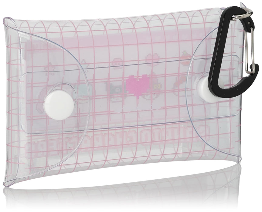 Sanrio Clear Multi-Case S Size with Carabiner - Versatile Accessory Pouch