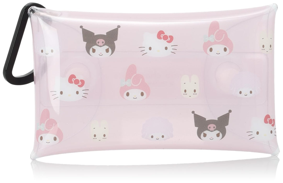 Sanrio Clear Multi-Case Größe S mit Karabiner – Zubehör Münz-Kopfhörer-Schlüsselhalter