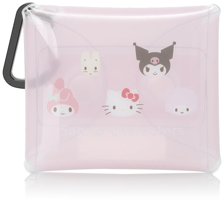 Étui transparent Sanrio Multi-Case SS Size avec mousqueton pour écouteurs et accessoires