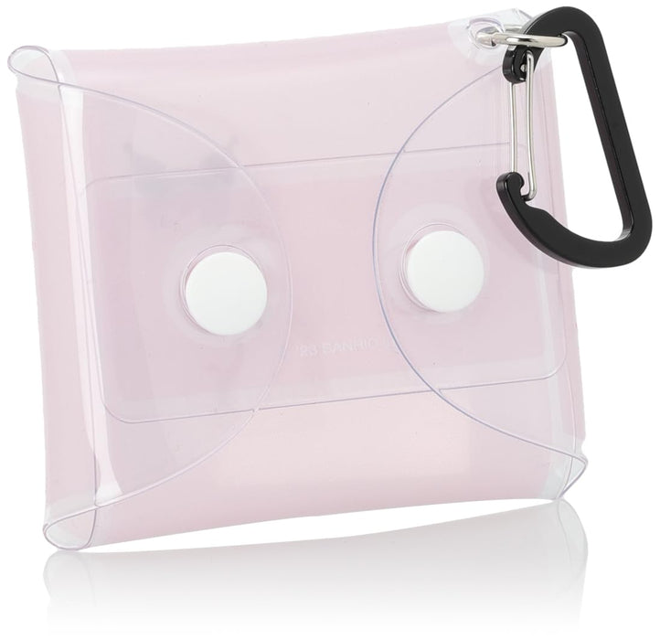 Étui transparent Sanrio Multi-Case SS Size avec mousqueton pour écouteurs et accessoires