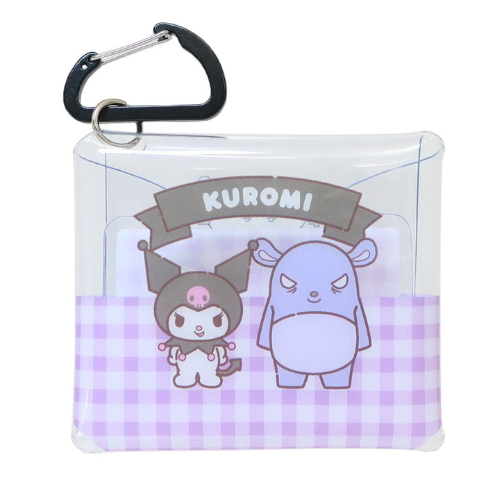 Sanrio Clear Multi-Case Ss Size with Carabiner - AirPods Pro Key Pass Kuromi