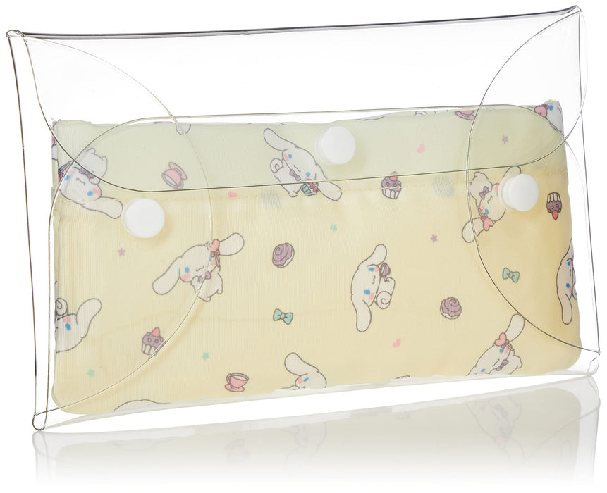 Sanrio Transparenter Multi-Case mit Innentasche, Organizer für Make-up und Accessoires, Cinnamoroll