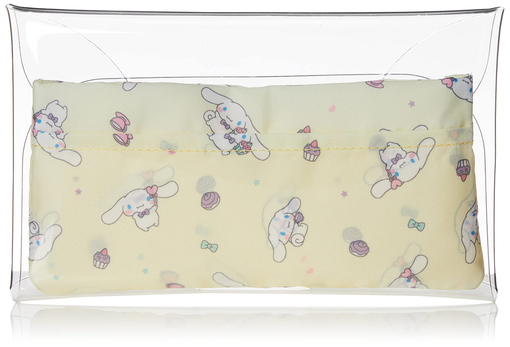 Sanrio Transparenter Multi-Case mit Innentasche, Organizer für Make-up und Accessoires, Cinnamoroll