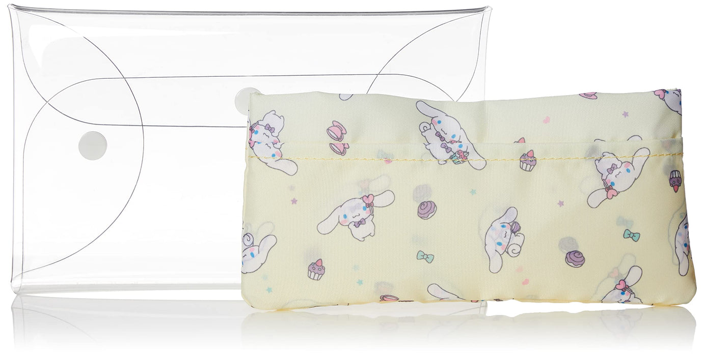 Sanrio Transparenter Multi-Case mit Innentasche, Organizer für Make-up und Accessoires, Cinnamoroll