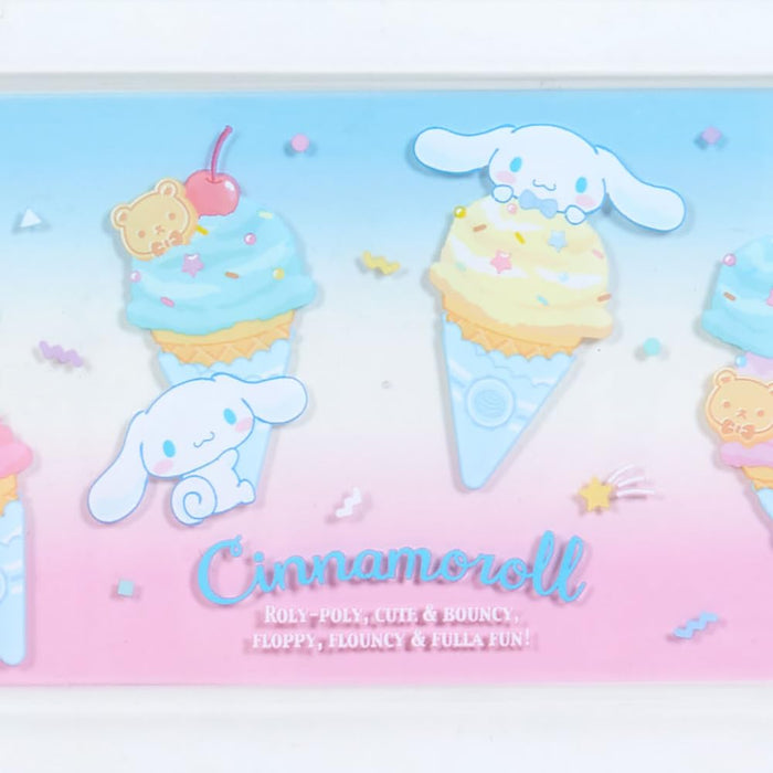 Plateau à crayons transparent Sanrio Ice Party Cinnamoroll 390119 Organiseur de bureau élégant