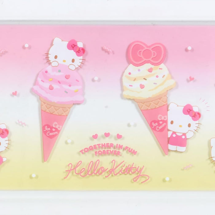 Bac à crayons transparent Sanrio Ice Party Hello Kitty 390020 Organisateur de papeterie