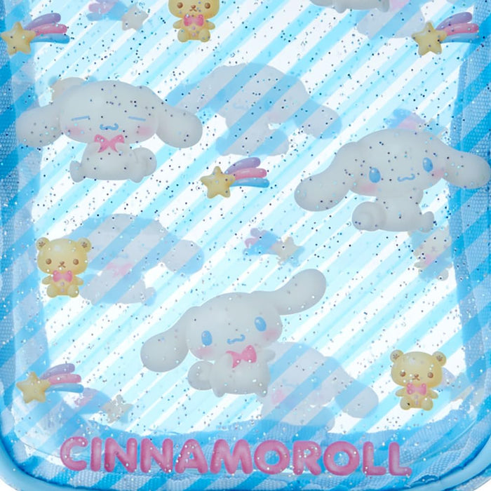 Sanrio Clear 3D Cinnamoroll Pouch 15x10x6 cm - Adorable Cinnamon Character