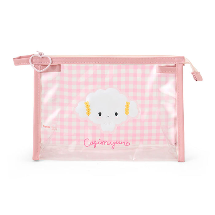 Sanrio Kogimyun Clear Pouch with Steel Zipper for Ages 3+ 22x10x15cm
