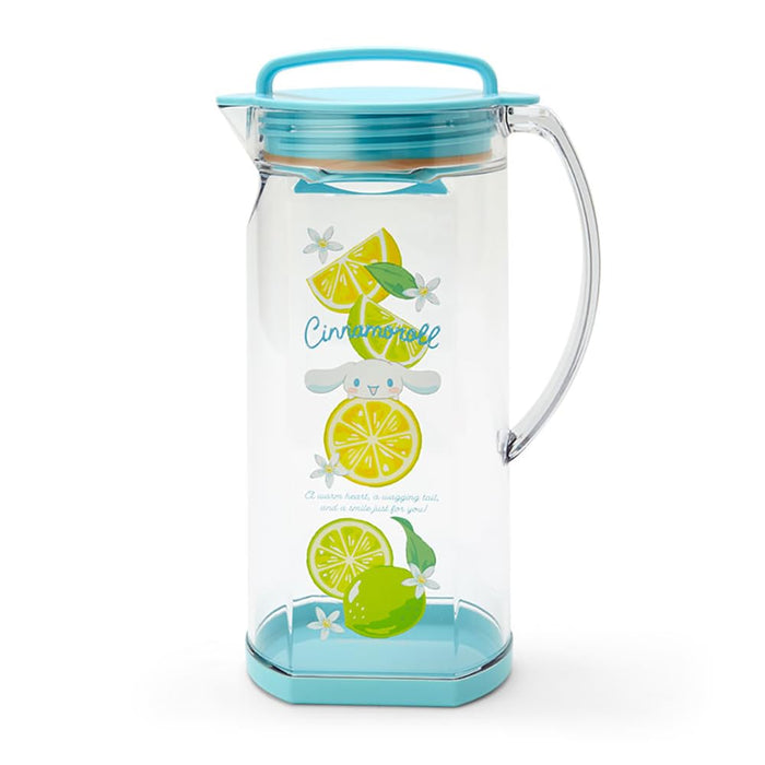 Sanrio Cinnamoroll Cold Water Pitcher - Colorful Fruits 24.2 x 14.4 x 9.6 cm