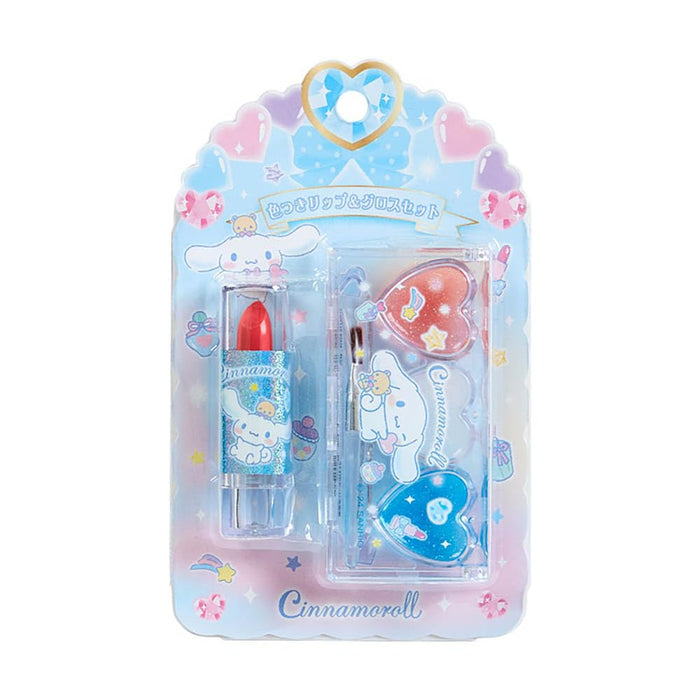 Coffret de rouges à lèvres et de gloss colorés Sanrio Cinnamoroll 844187 - Collection de maquillage mignon