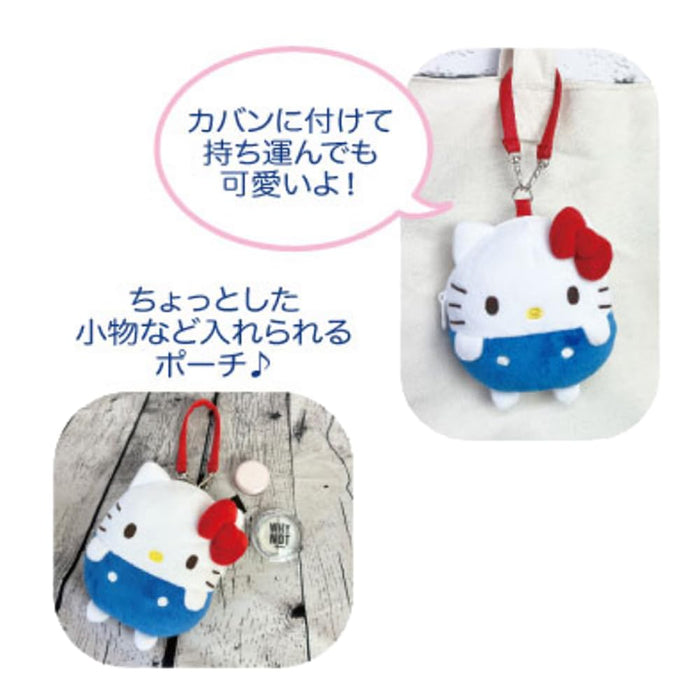 San-X : Pochette découpée Hello Kitty env. H 12 x L 11,5 x P 6 cm