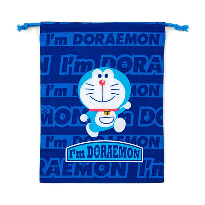 Sanrio Doraemon Kordelzugbeutel, Größe M, I'M Doraemon, 734039