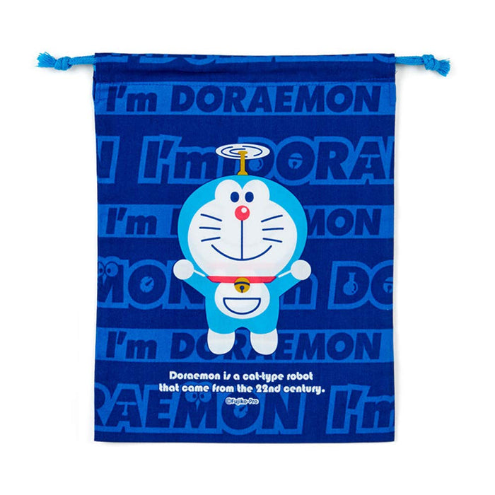 Sanrio Doraemon Kordelzugbeutel, Größe M, I'M Doraemon, 734039