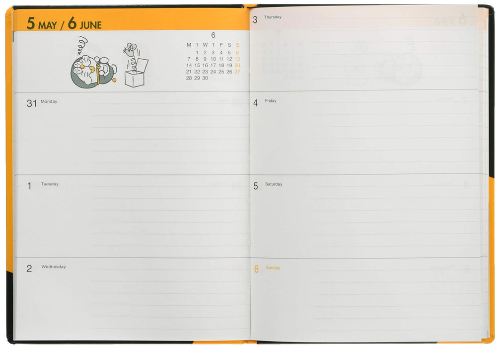 Sanrio Doraemon Maruman B6 2021 Diary Planner