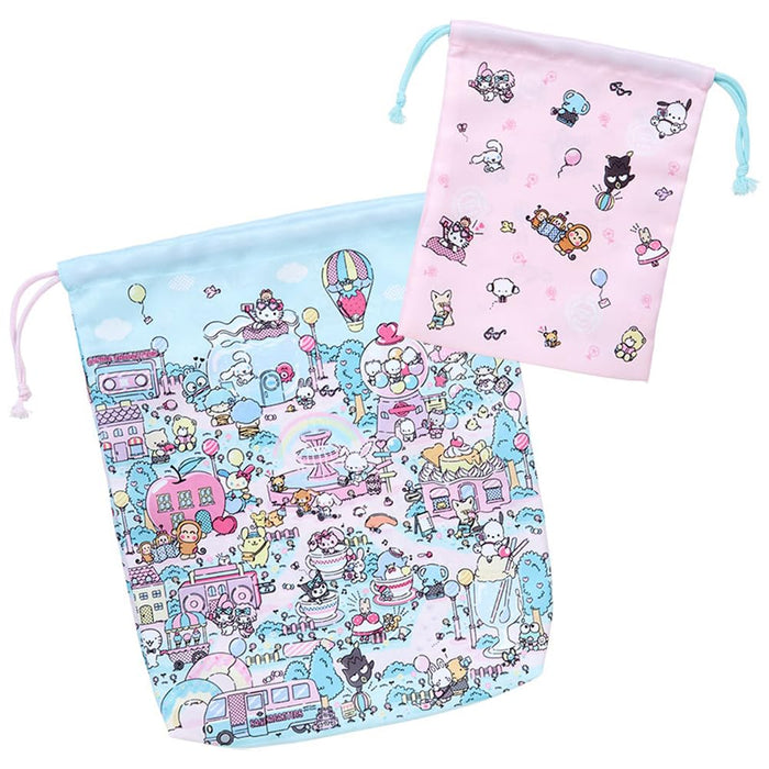 Sanrio Kordelzugbeutel-Set, Fantasy Trip, Sanrio-Figuren, 878308, perfekt für Kinder