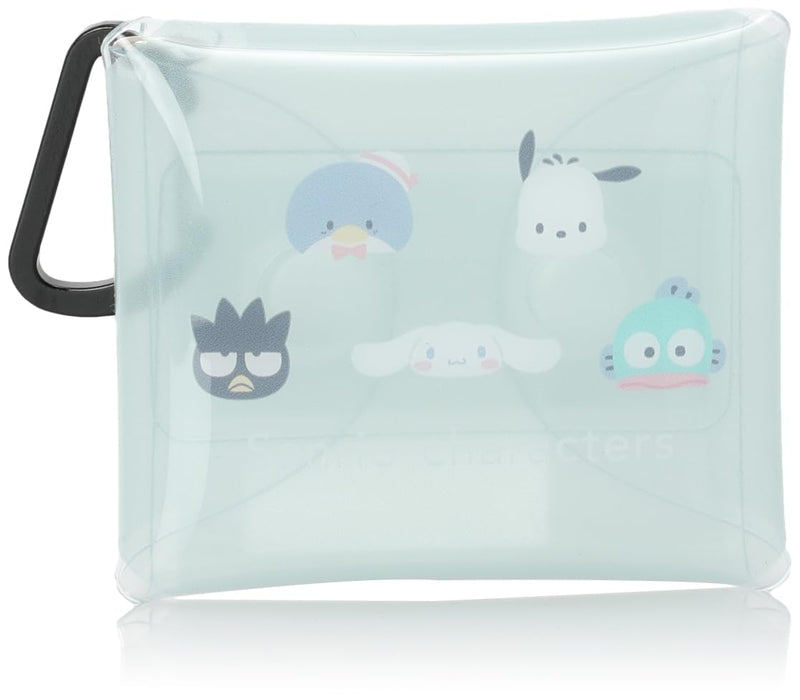 Sanrio Kopfhörertasche für AirPods und Zubehör, transparent, Minigröße, Gesicht blau