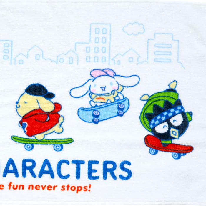 Serviette de toilette en peluche douce représentant un personnage de skateboard Sanrio 810525