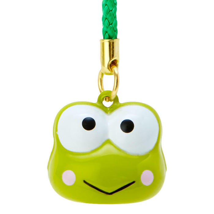 Sanrio Kerokerokeroppi Face-Shaped Charm Strap Brass Bell 341711