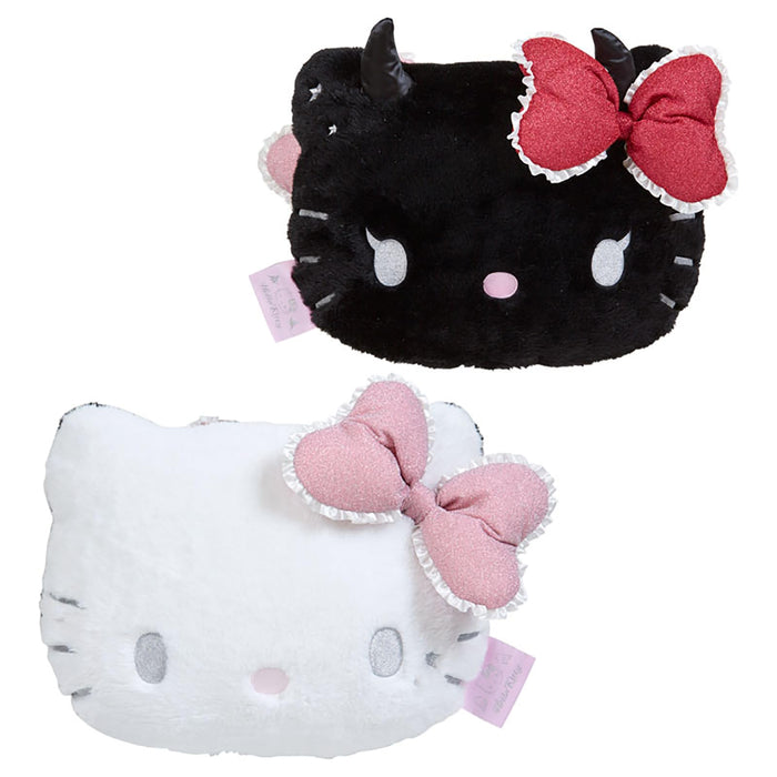 Sanrio Hello Kitty Face-Shaped Cushion Angel and Devil Design 801836