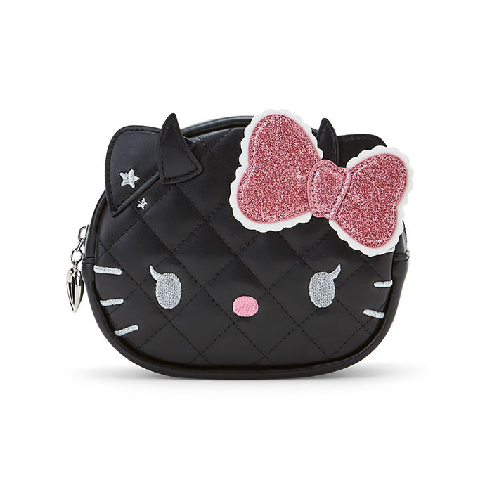 Pochette en forme de visage Hello Kitty de Sanrio, motif petit ange diable