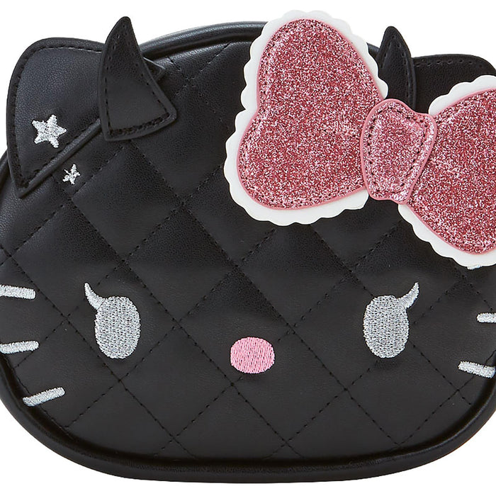 Pochette en forme de visage Hello Kitty de Sanrio, motif petit ange diable