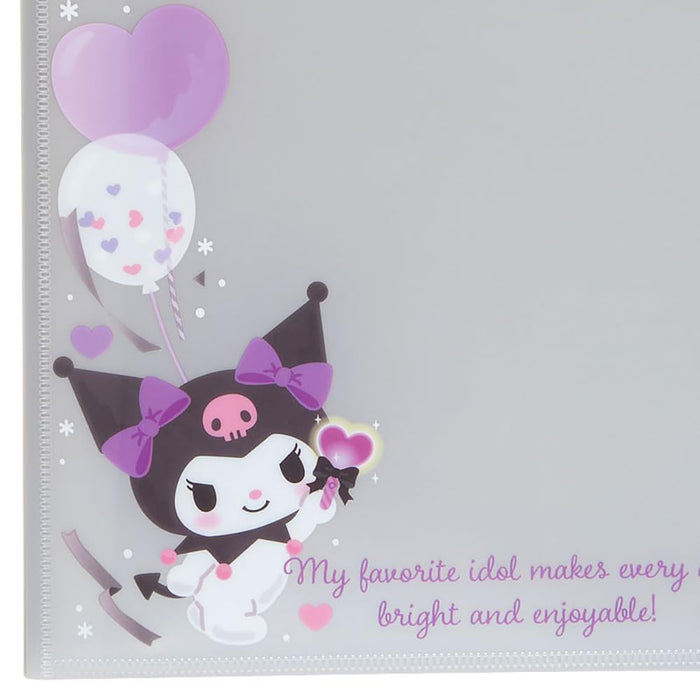 Sanrio Kuromi File Folder 33x25.5x2cm - Adorable Kuromi-Chan Character